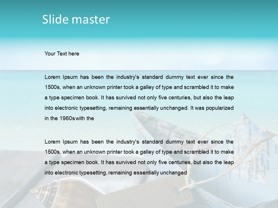 Werbung Blau Pause PowerPoint Template