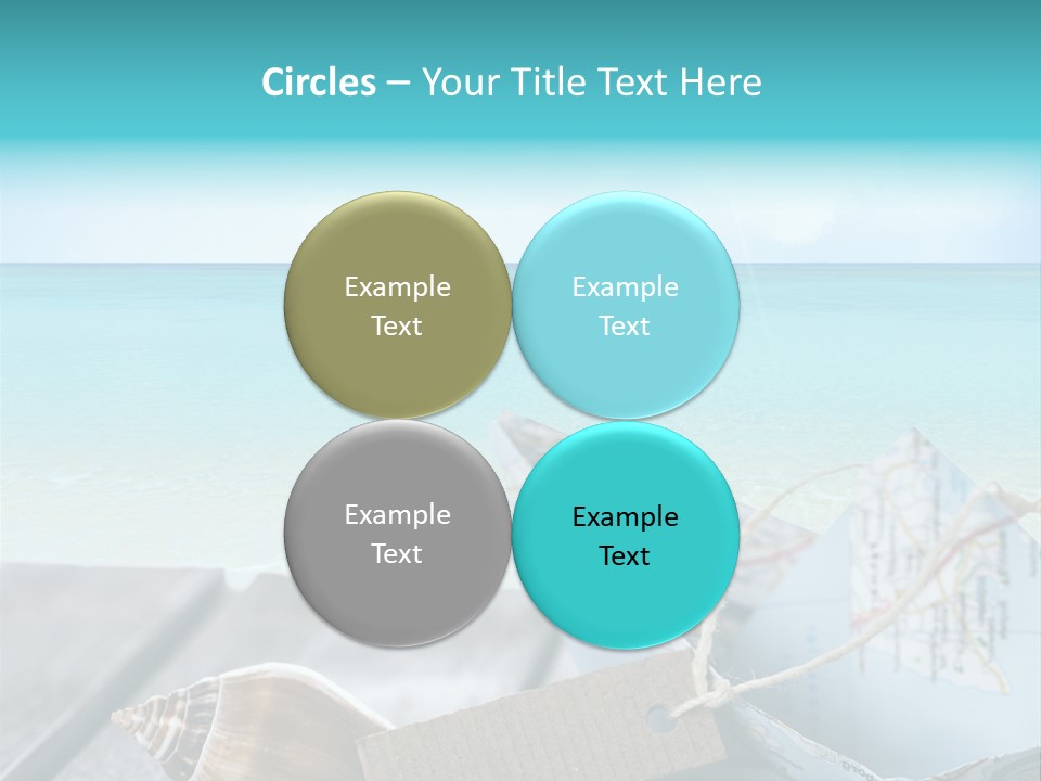 Werbung Blau Pause PowerPoint Template