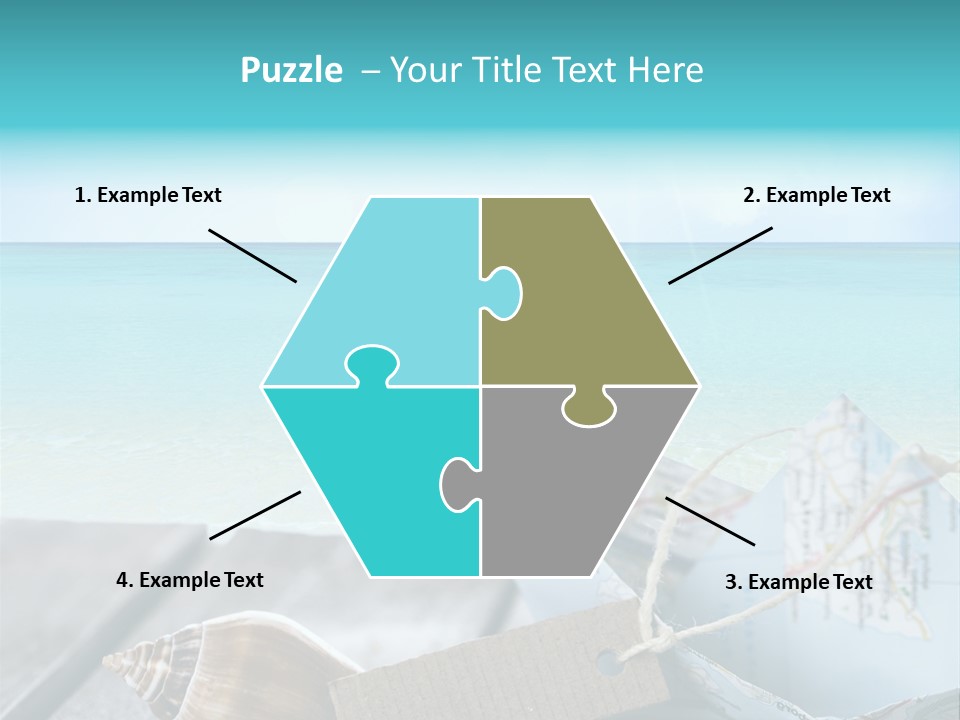 Werbung Blau Pause PowerPoint Template