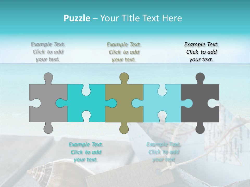 Werbung Blau Pause PowerPoint Template