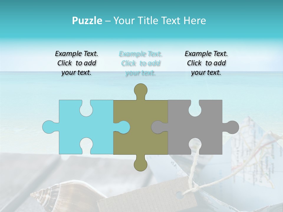 Werbung Blau Pause PowerPoint Template