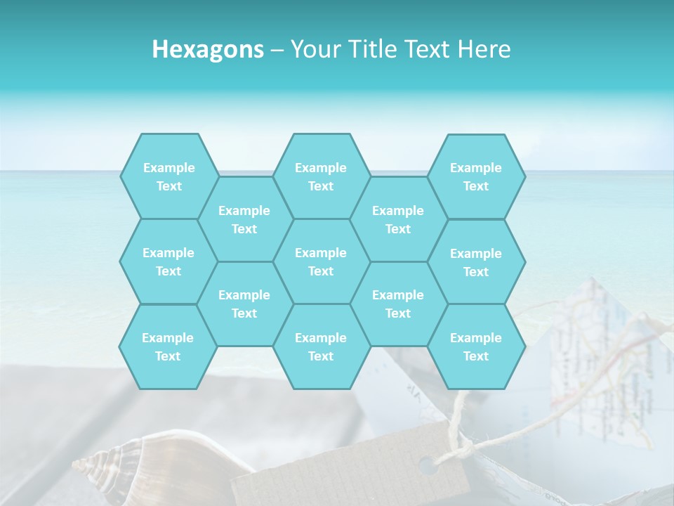 Werbung Blau Pause PowerPoint Template