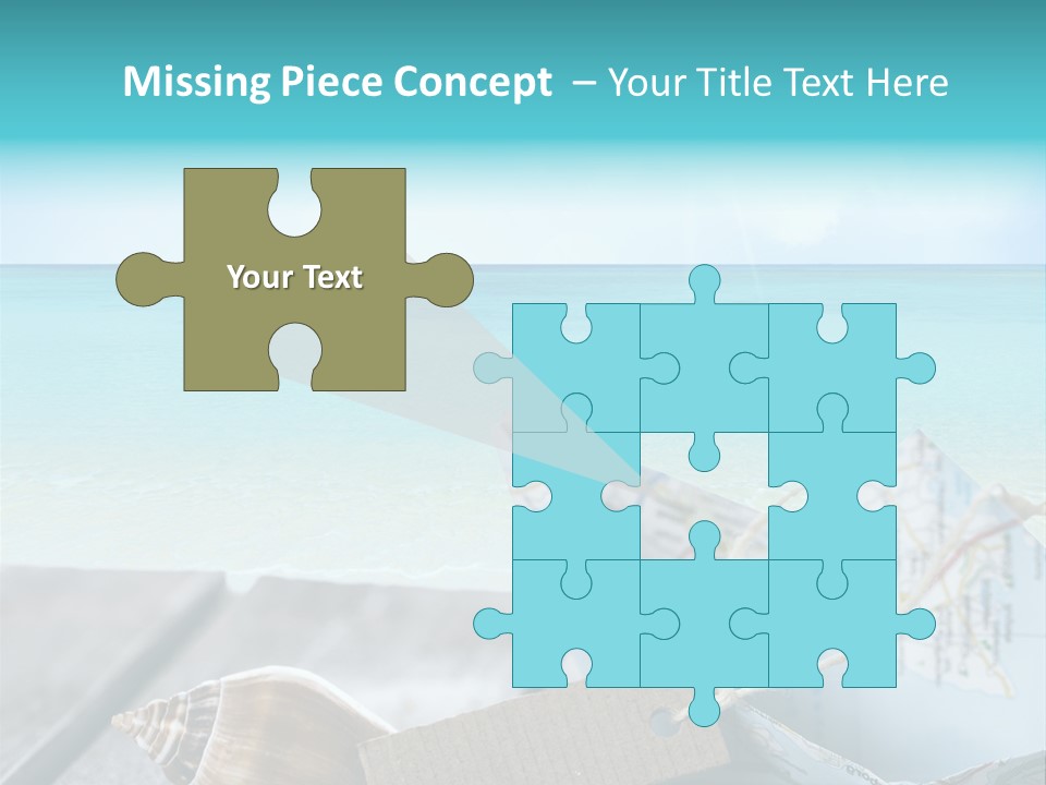 Werbung Blau Pause PowerPoint Template