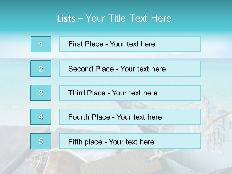 Werbung Blau Pause PowerPoint Template