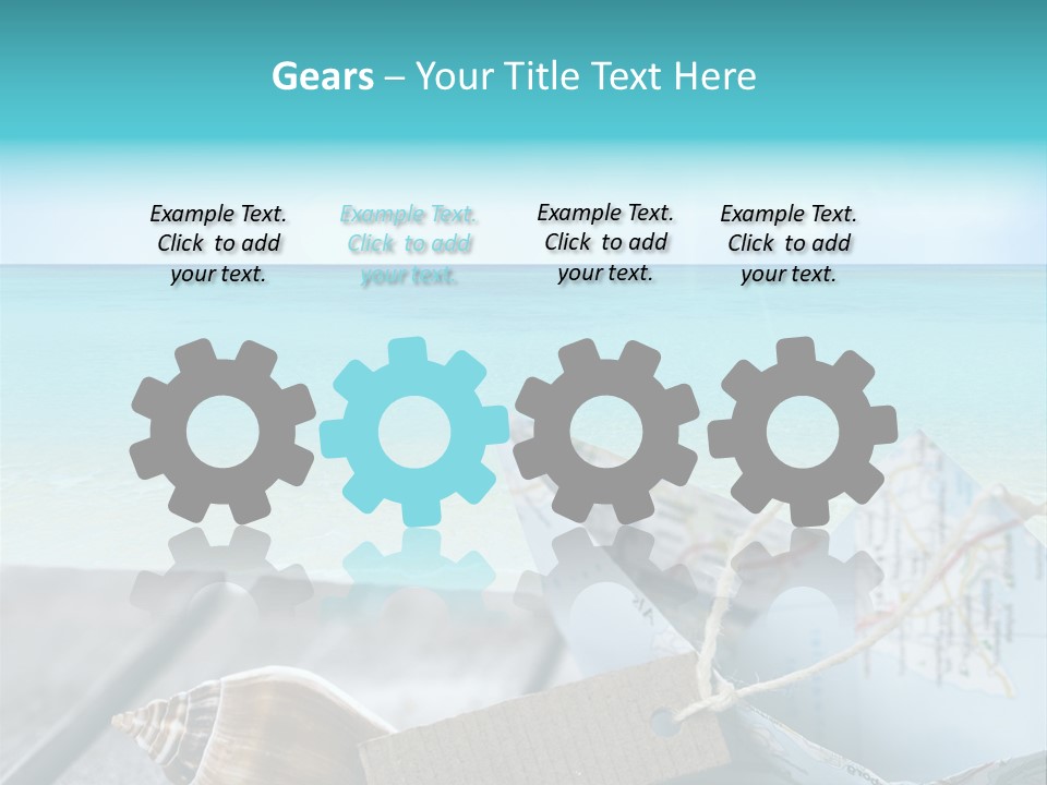 Werbung Blau Pause PowerPoint Template