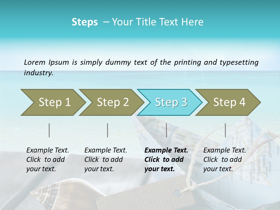Werbung Blau Pause PowerPoint Template