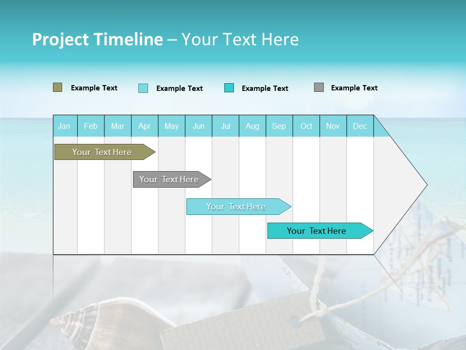 Werbung Blau Pause PowerPoint Template