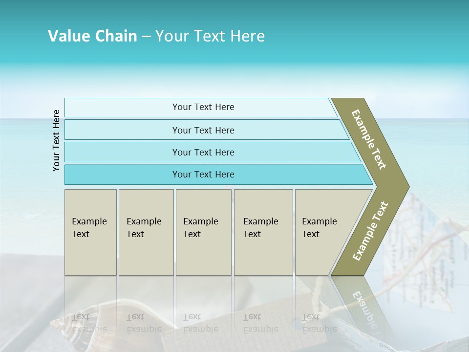 Werbung Blau Pause PowerPoint Template