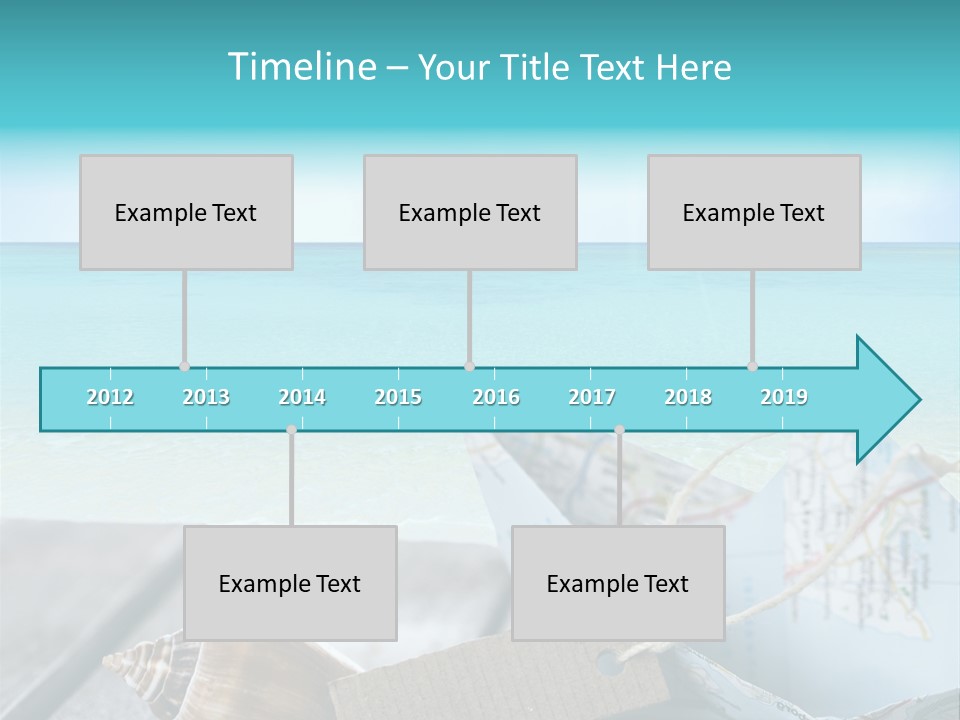 Werbung Blau Pause PowerPoint Template