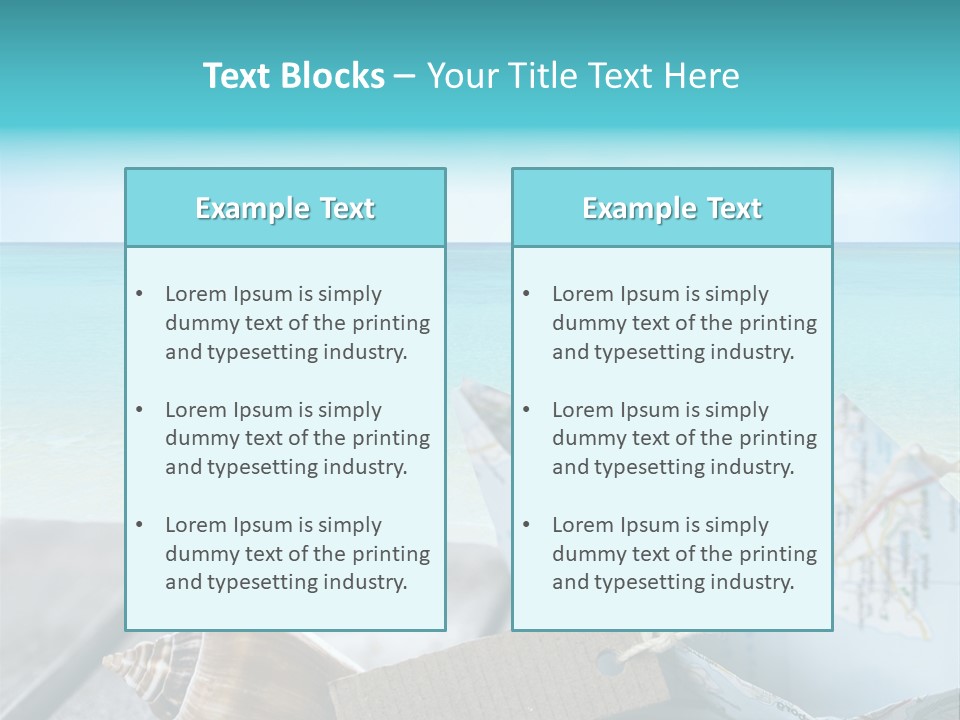 Werbung Blau Pause PowerPoint Template