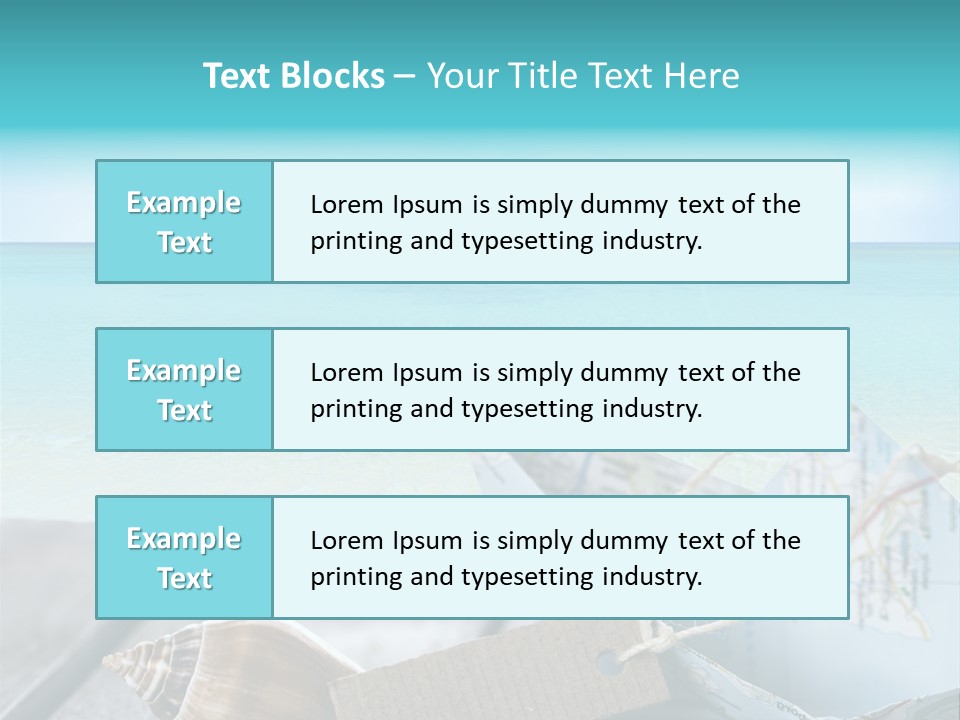 Werbung Blau Pause PowerPoint Template