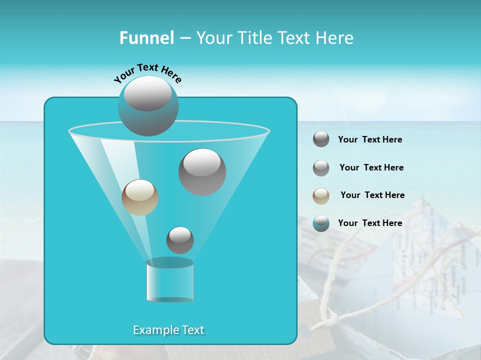 Werbung Blau Pause PowerPoint Template