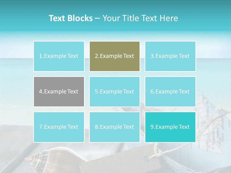 Werbung Blau Pause PowerPoint Template