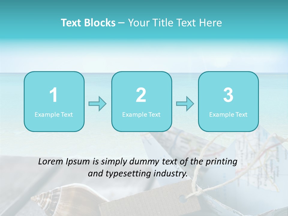 Werbung Blau Pause PowerPoint Template