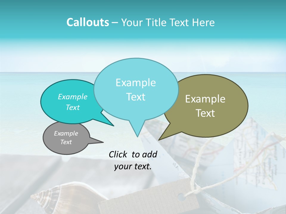 Werbung Blau Pause PowerPoint Template