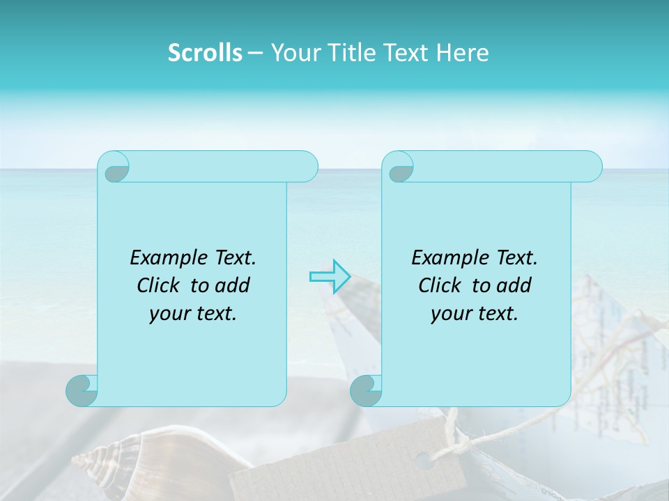 Werbung Blau Pause PowerPoint Template