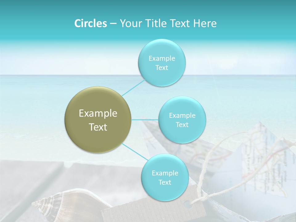 Werbung Blau Pause PowerPoint Template