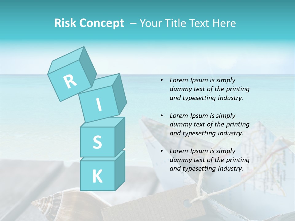 Werbung Blau Pause PowerPoint Template