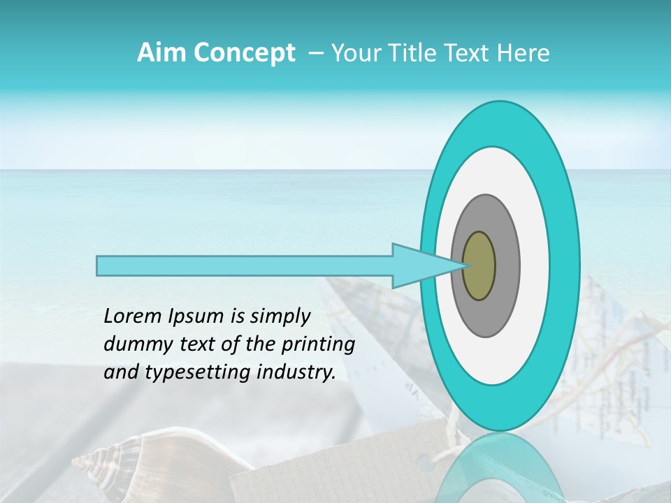 Werbung Blau Pause PowerPoint Template