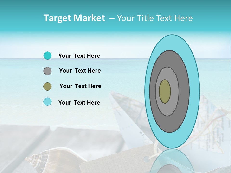 Werbung Blau Pause PowerPoint Template