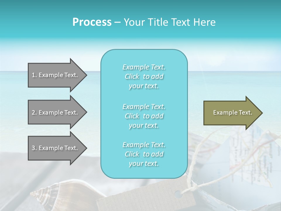Werbung Blau Pause PowerPoint Template