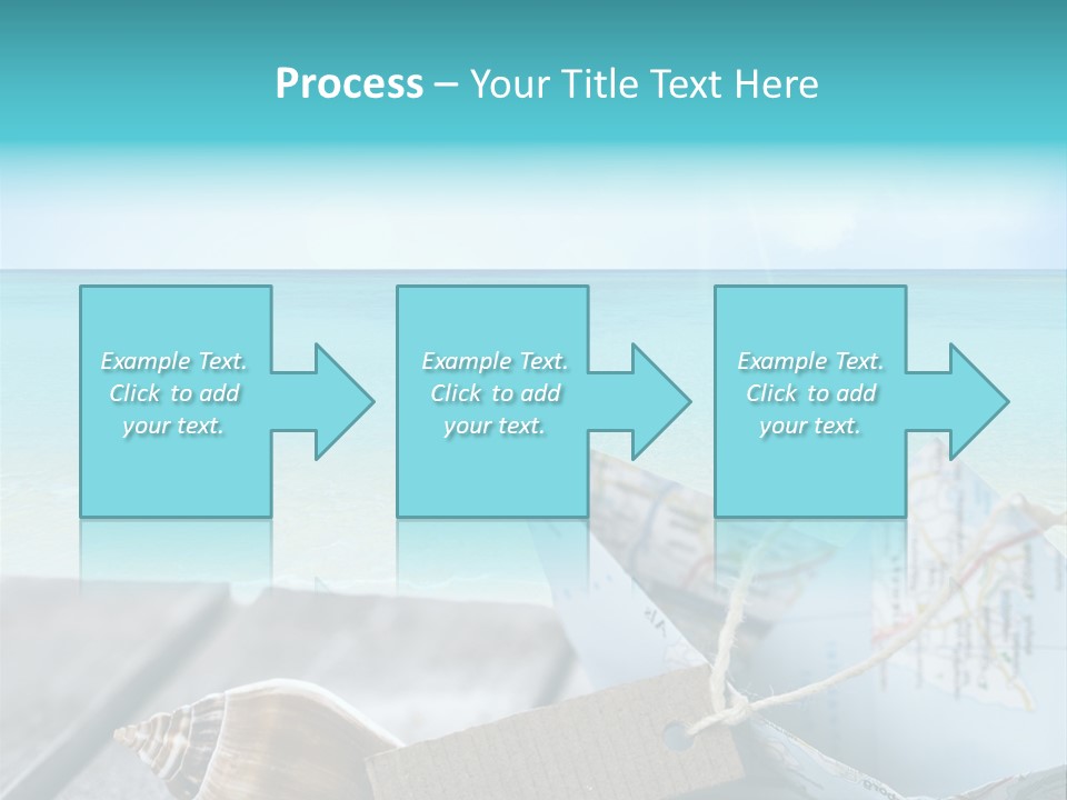 Werbung Blau Pause PowerPoint Template