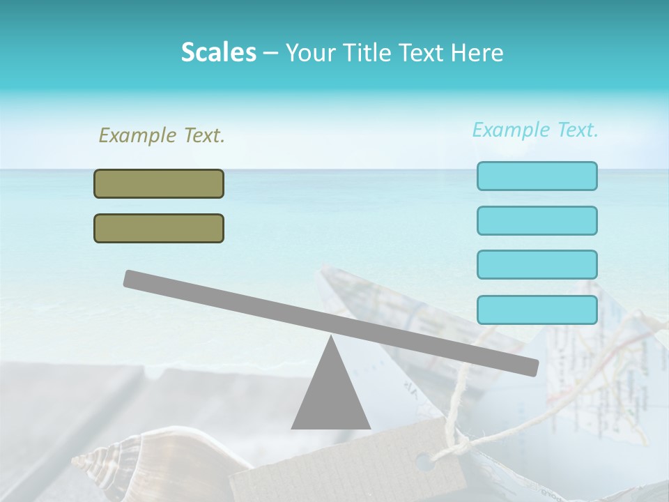 Werbung Blau Pause PowerPoint Template