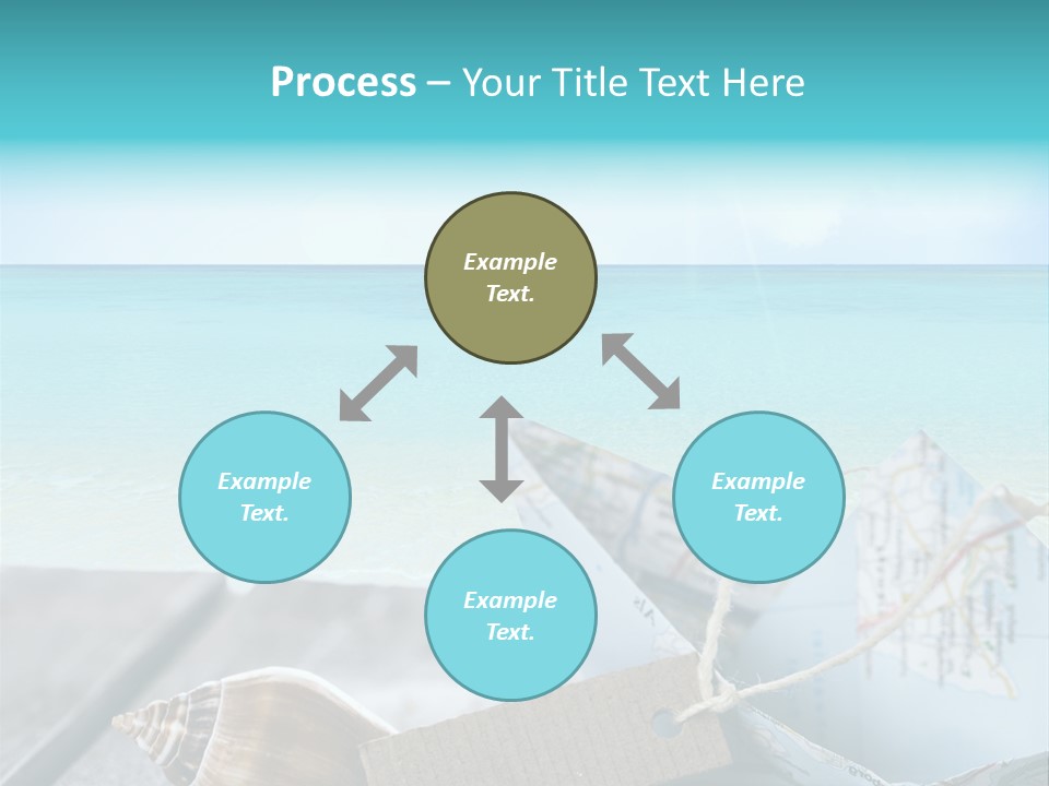 Werbung Blau Pause PowerPoint Template