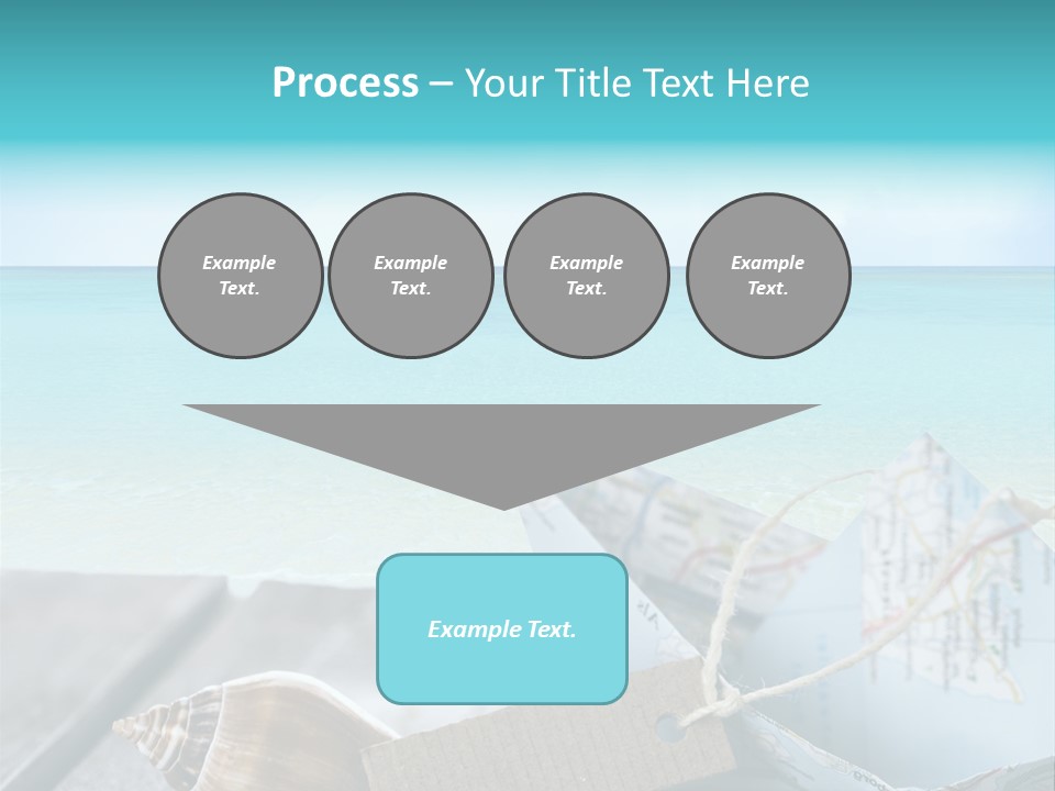Werbung Blau Pause PowerPoint Template