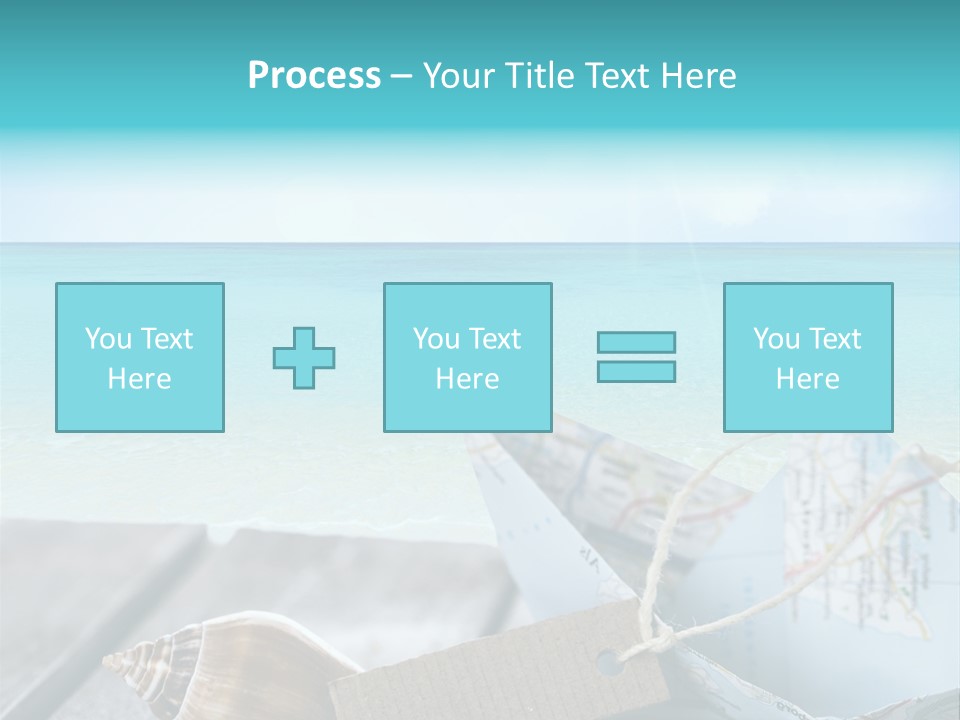 Werbung Blau Pause PowerPoint Template