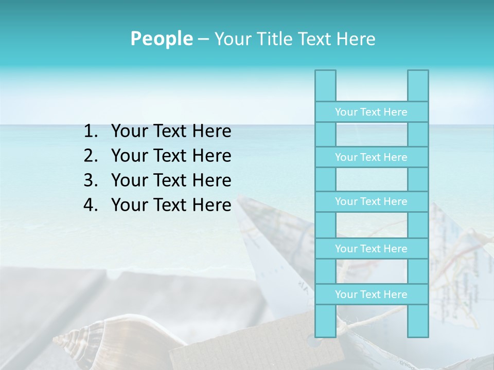 Werbung Blau Pause PowerPoint Template