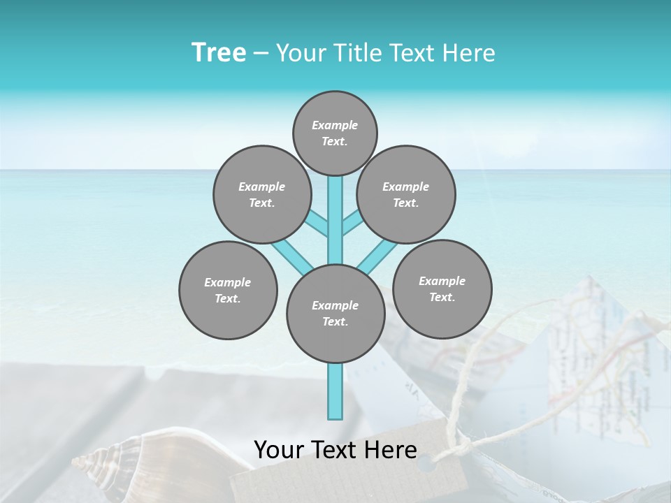 Werbung Blau Pause PowerPoint Template