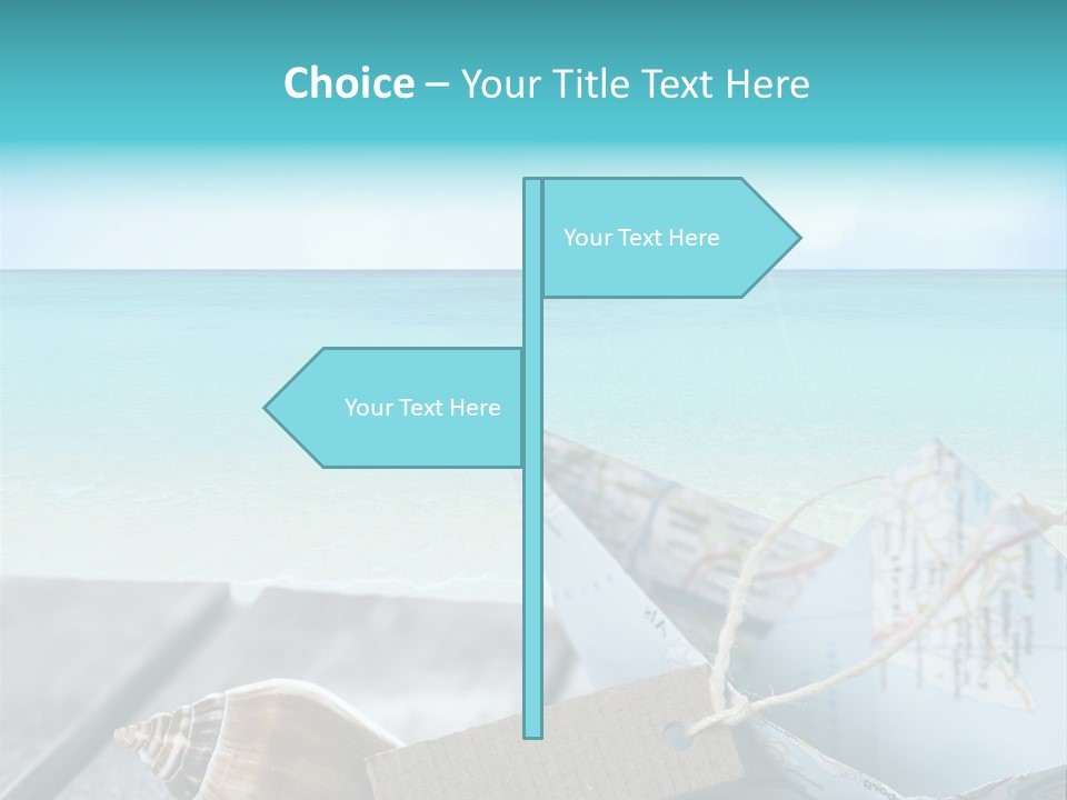 Werbung Blau Pause PowerPoint Template