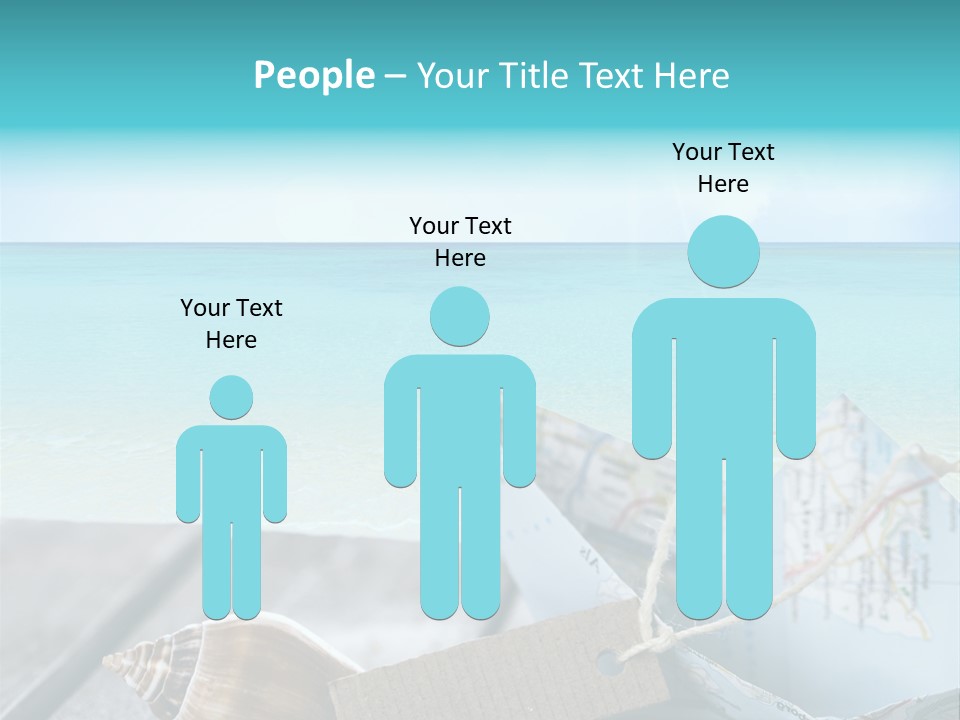 Werbung Blau Pause PowerPoint Template