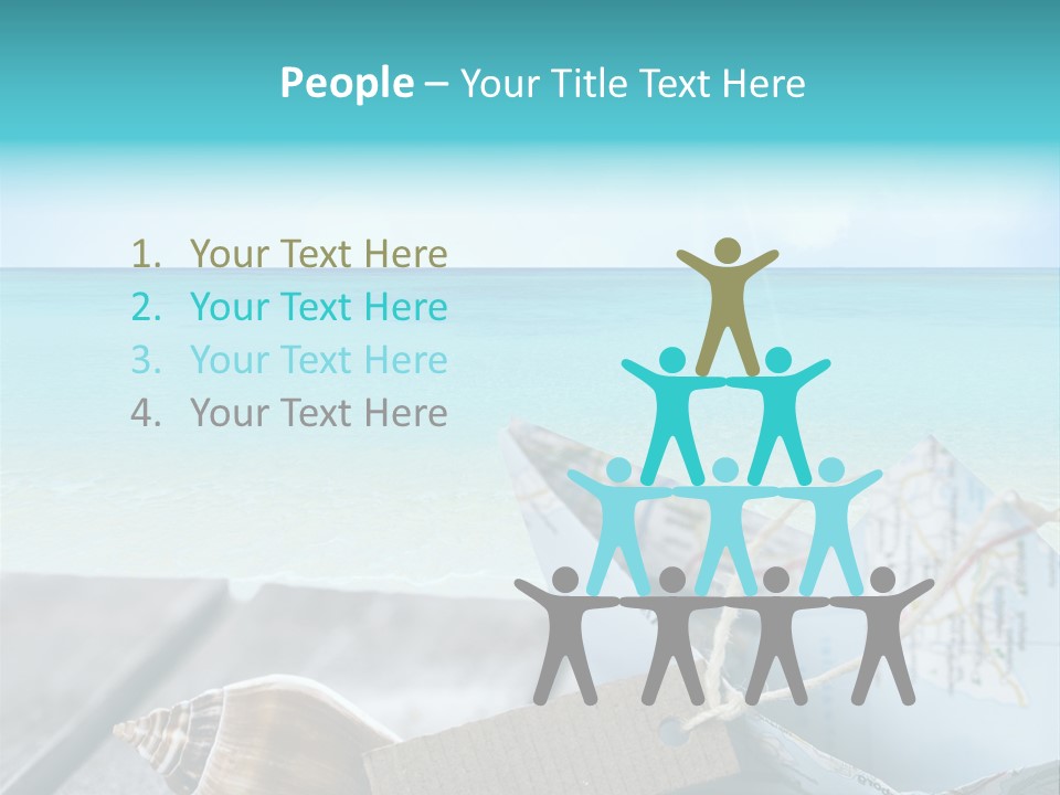 Werbung Blau Pause PowerPoint Template