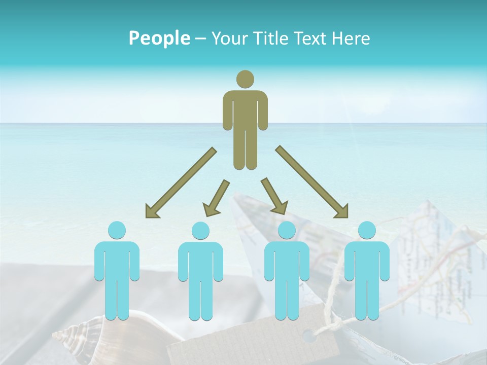 Werbung Blau Pause PowerPoint Template