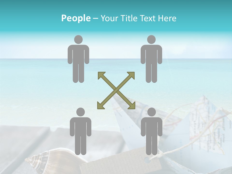 Werbung Blau Pause PowerPoint Template