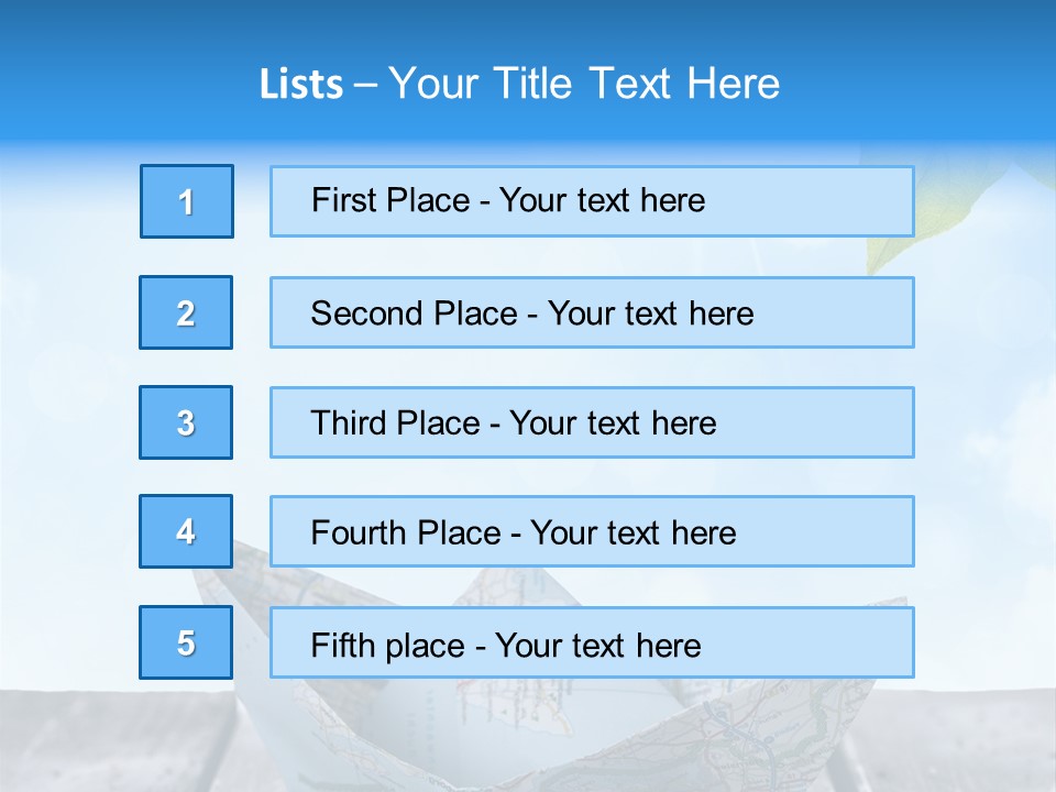 Gru Text Kreuzfahrt PowerPoint Template
