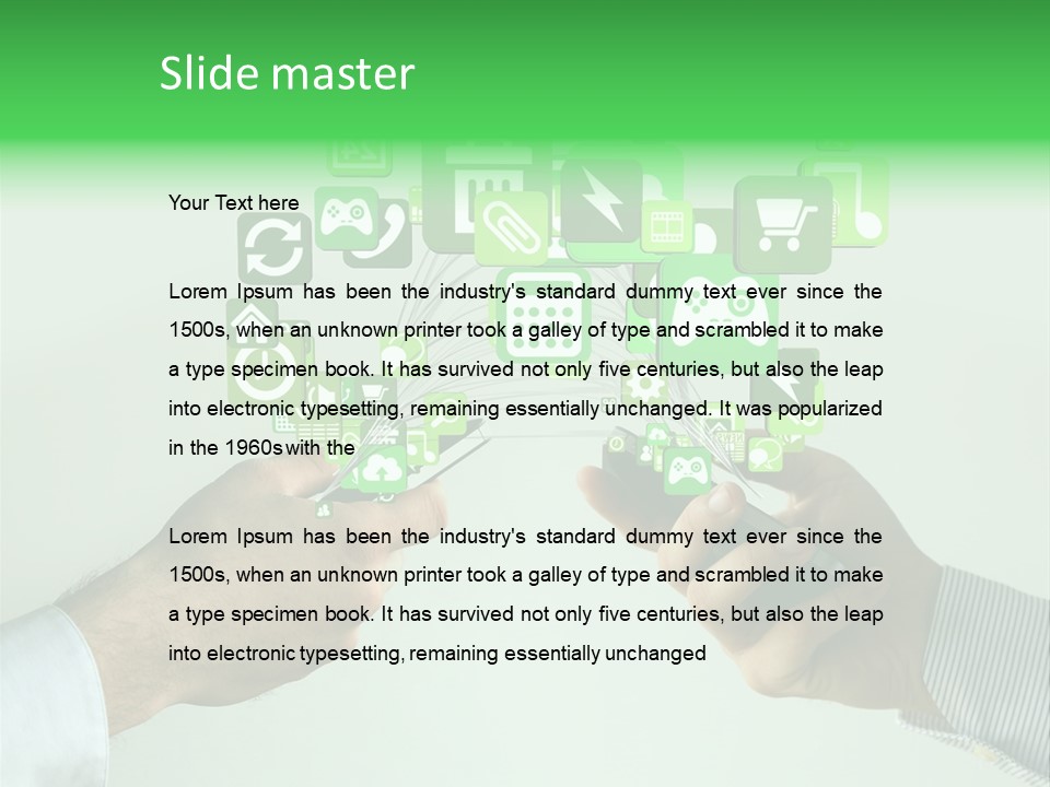 Global Glowing Connect PowerPoint Template