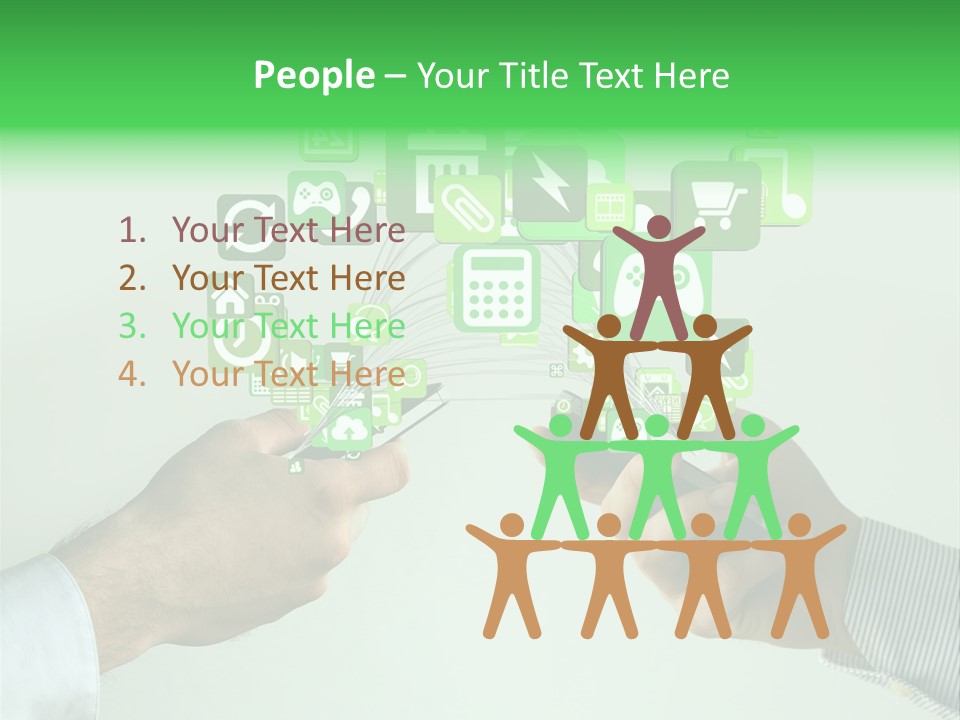 Global Glowing Connect PowerPoint Template