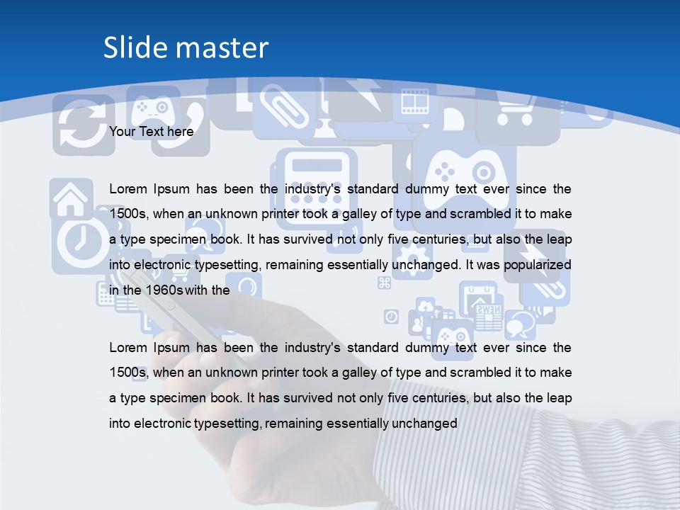 Man App Human PowerPoint Template