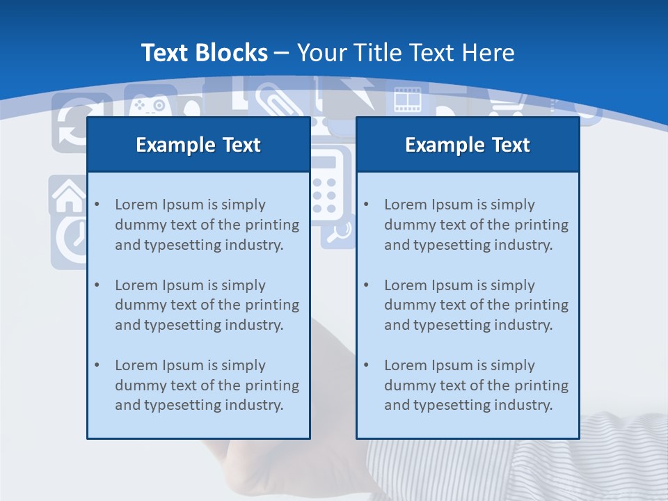 Man App Human PowerPoint Template