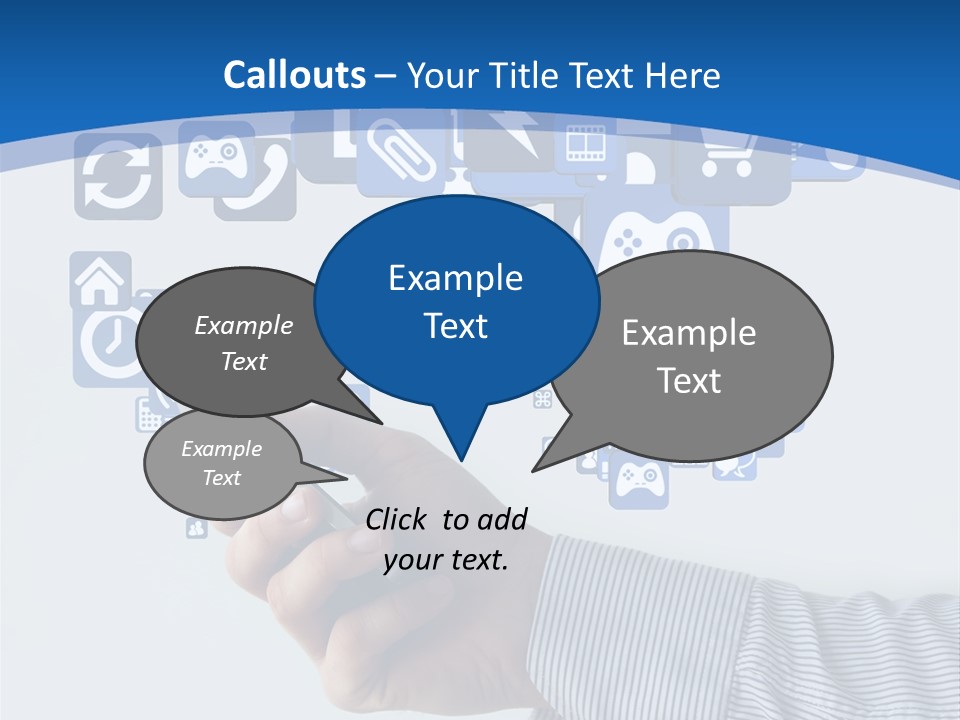 Man App Human PowerPoint Template
