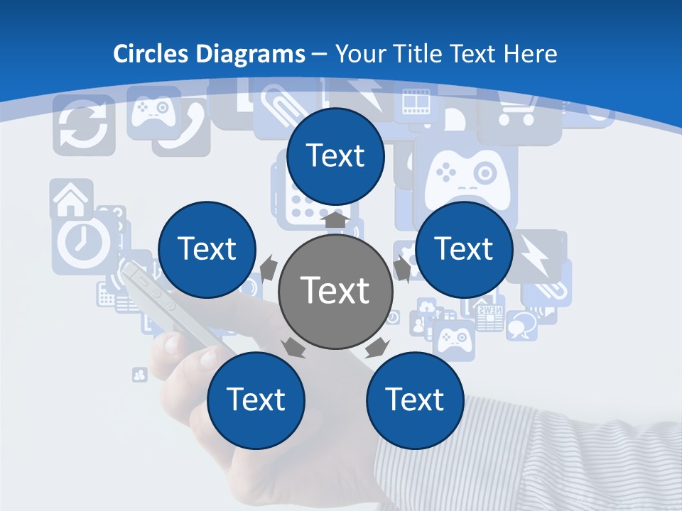 Man App Human PowerPoint Template