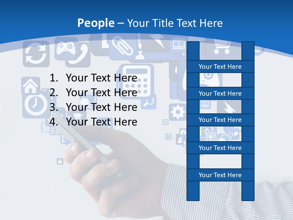 Man App Human PowerPoint Template