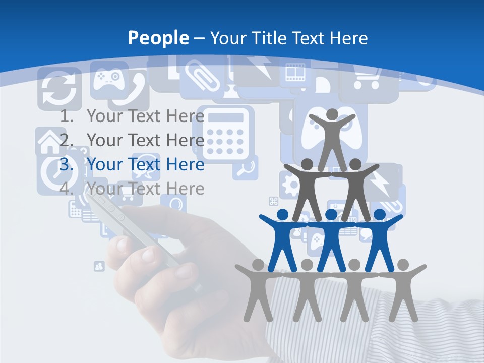 Man App Human PowerPoint Template