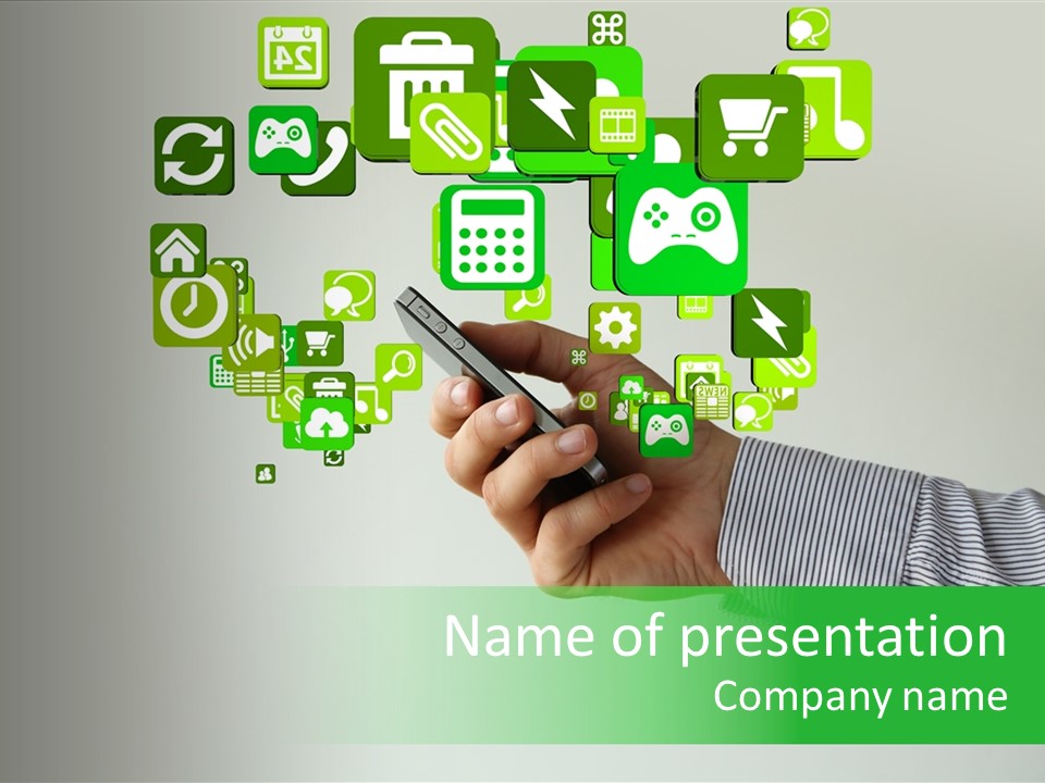 Application Like Network PowerPoint Template