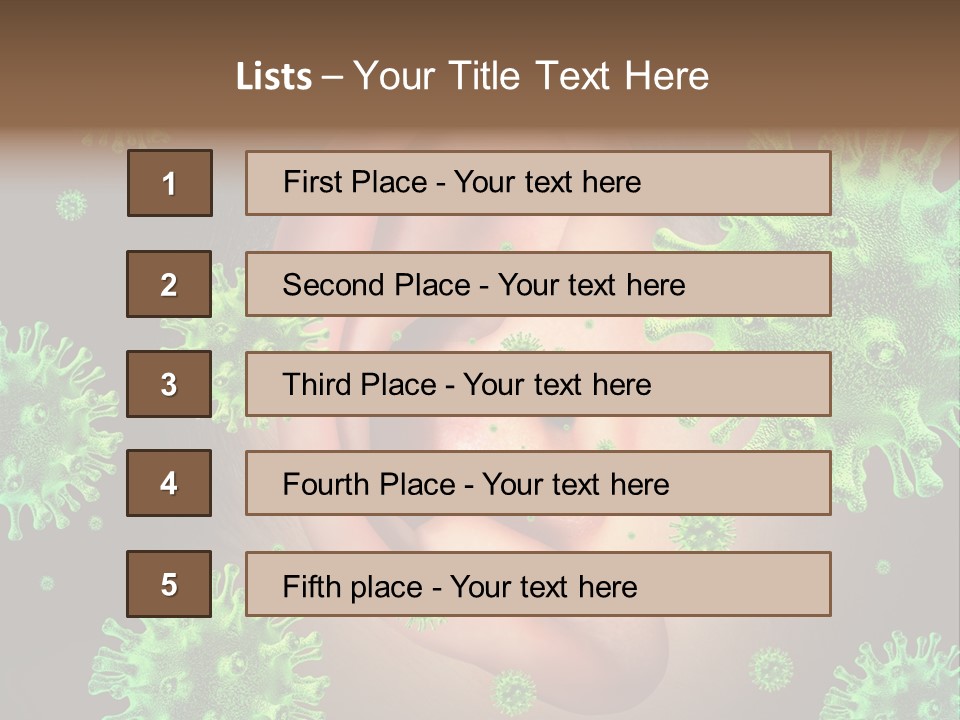 Transmitted Discharge Dangerous PowerPoint Template