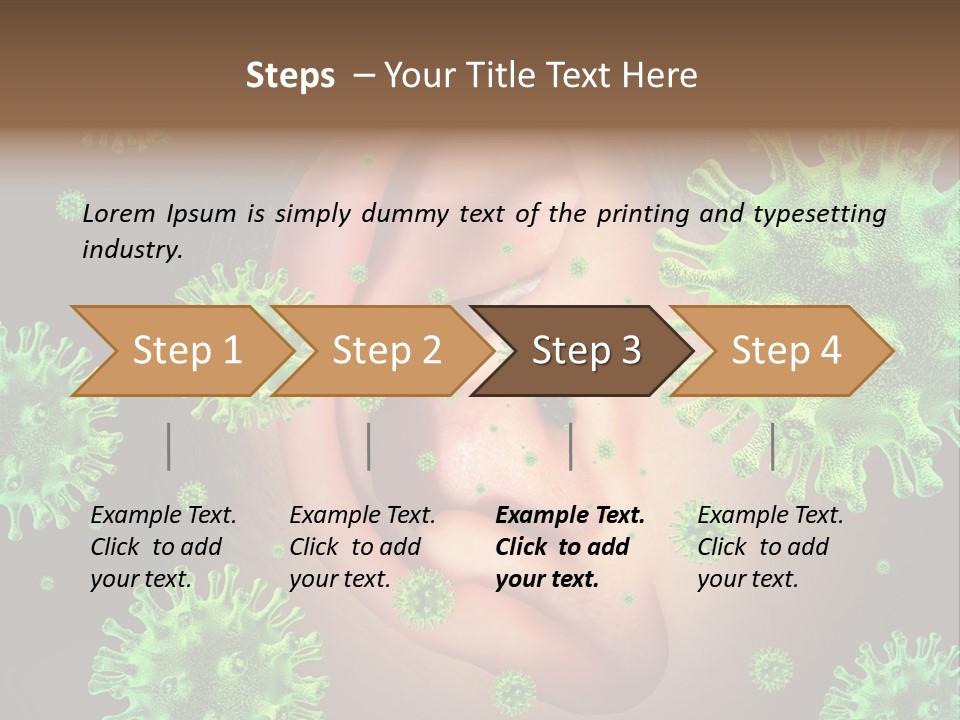 Transmitted Discharge Dangerous PowerPoint Template