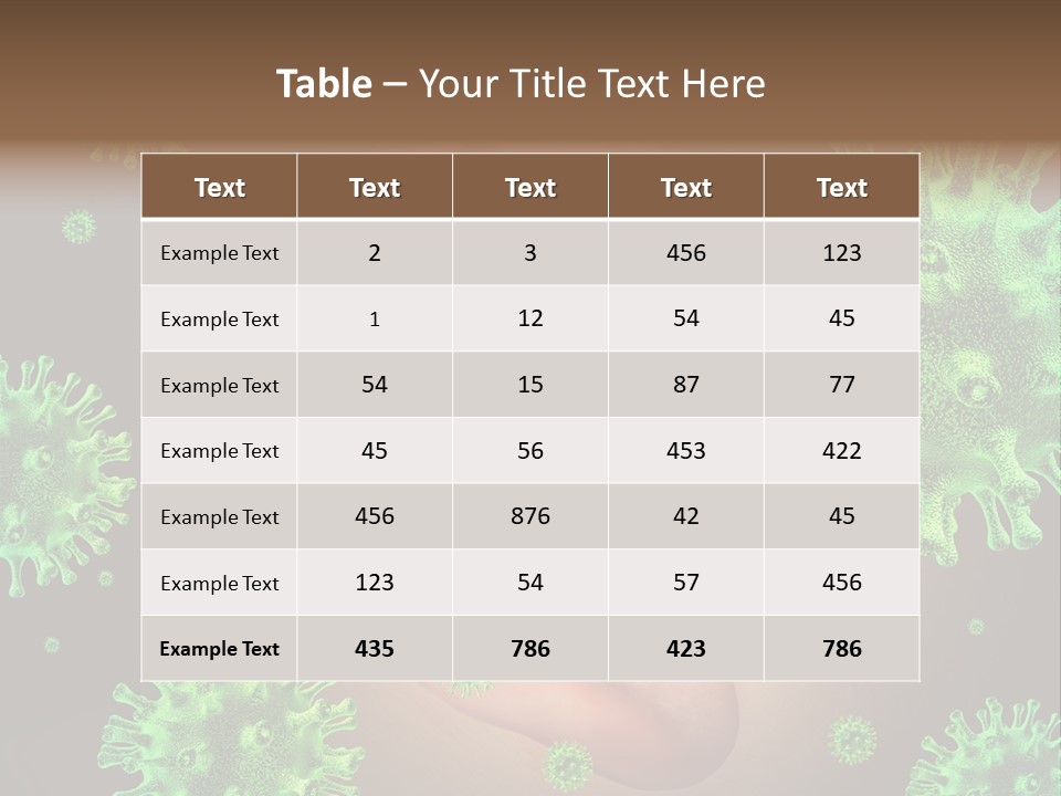 Transmitted Discharge Dangerous PowerPoint Template